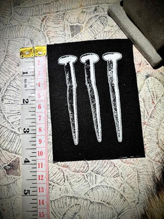 Three Coffin nails sew on patch