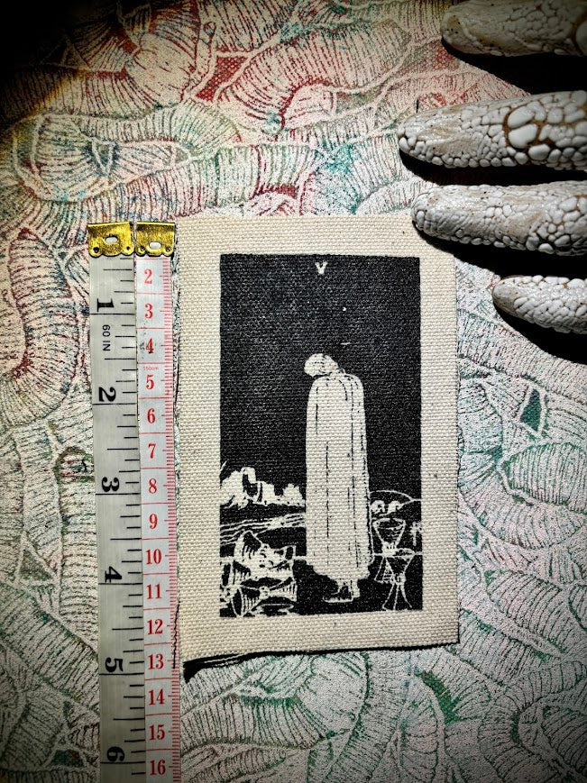 5 of cups tarot card sew on patch