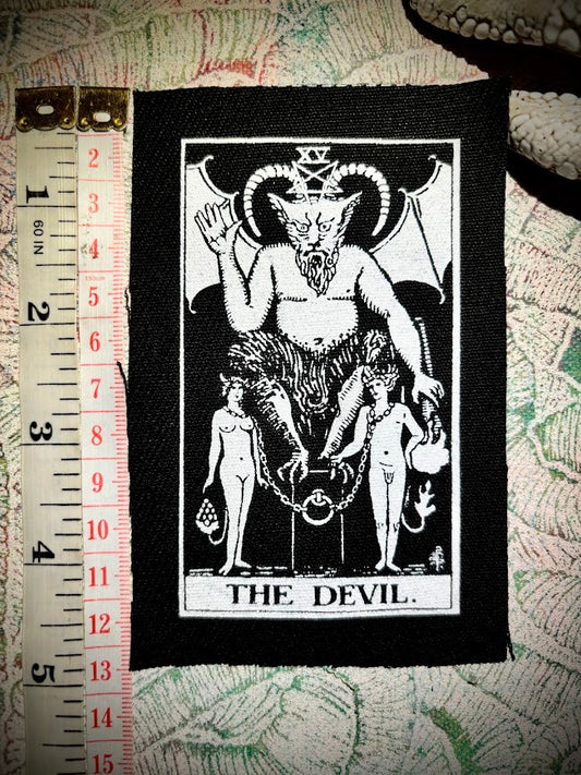The Devil tarot card sew on patch