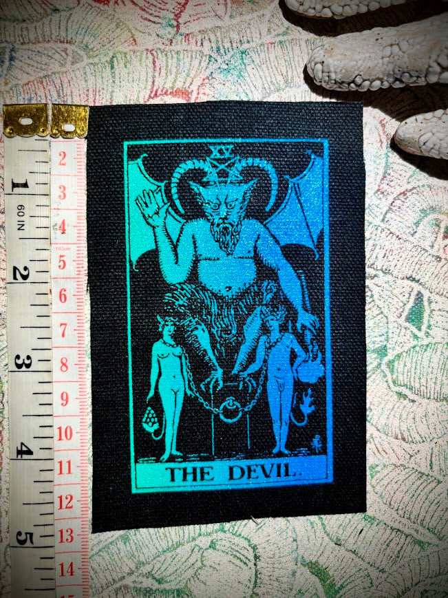 The Devil tarot card sew on patch