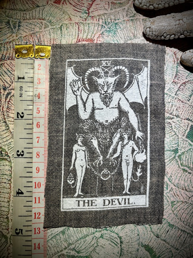 The Devil tarot card sew on patch