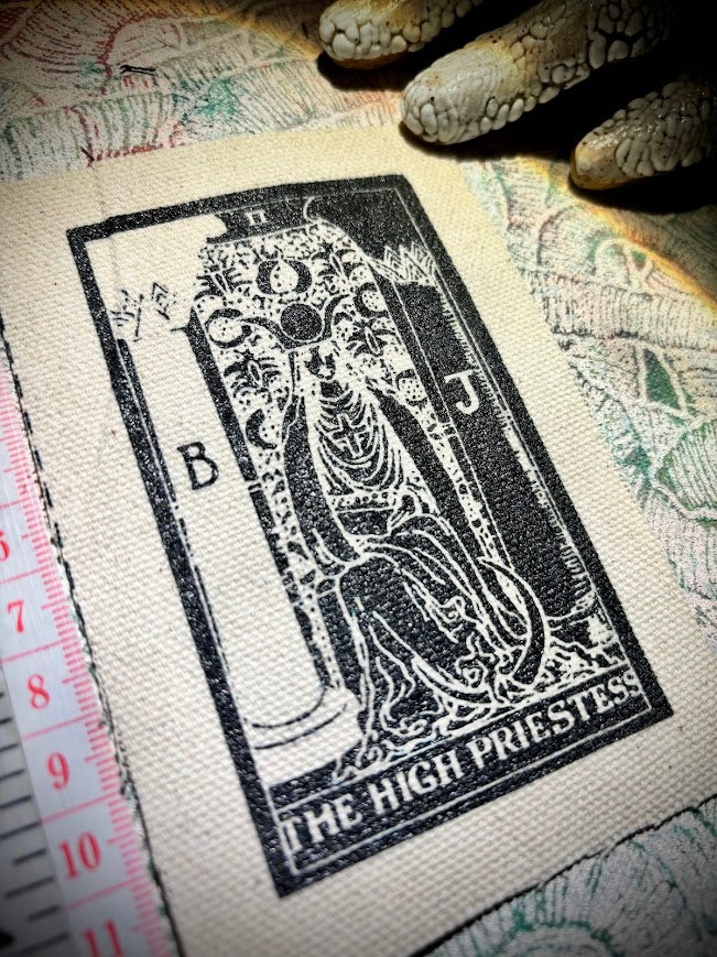 High Priestess tarot card sew on patch