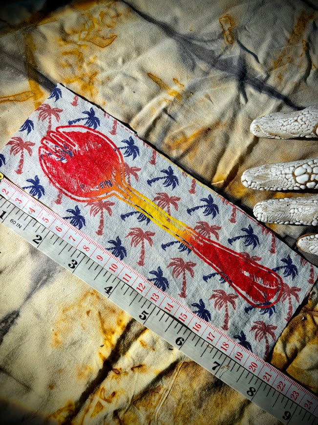 spork sew on patch or pocket