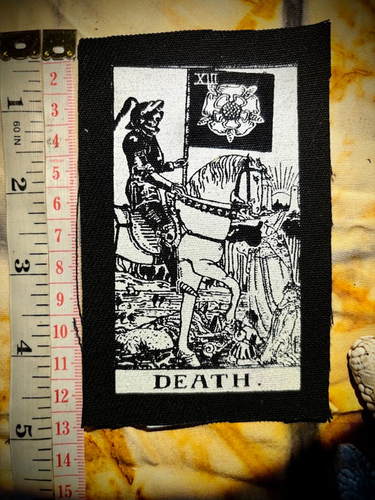 Death Tarot card sew on patch