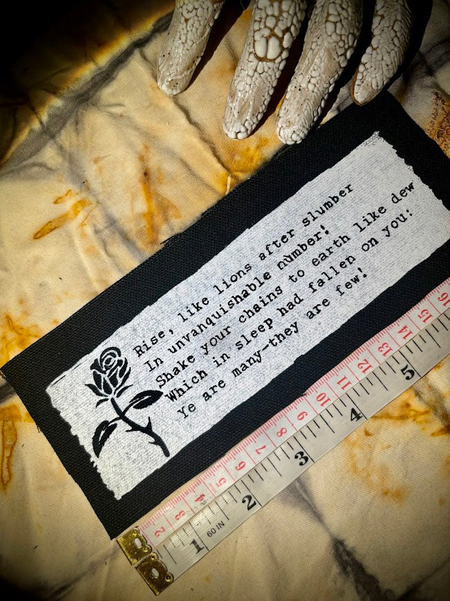 The Masque of Anarchy poem patch