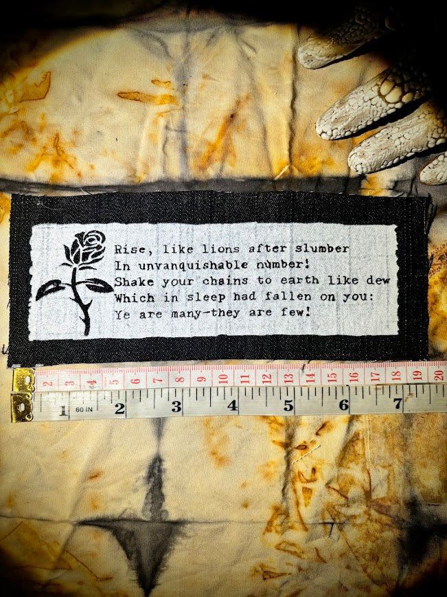The Masque of Anarchy poem patch