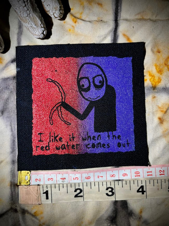 Salad Fingers sew on patch. I like it when the red water comes out.