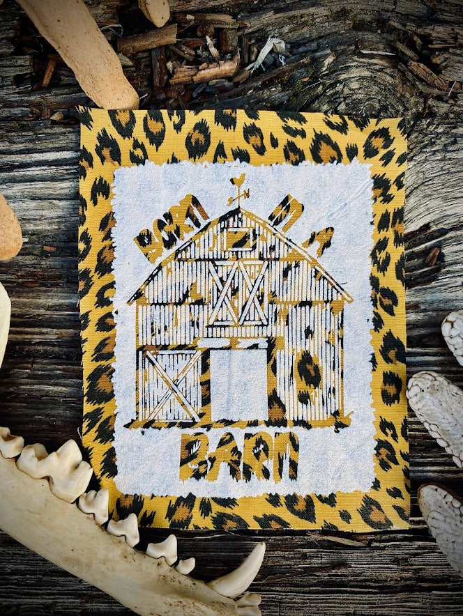 born in a barn sew on patch.