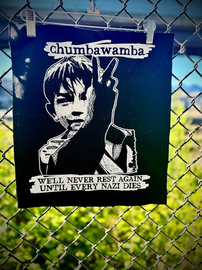 Chumbawamba back patch.
