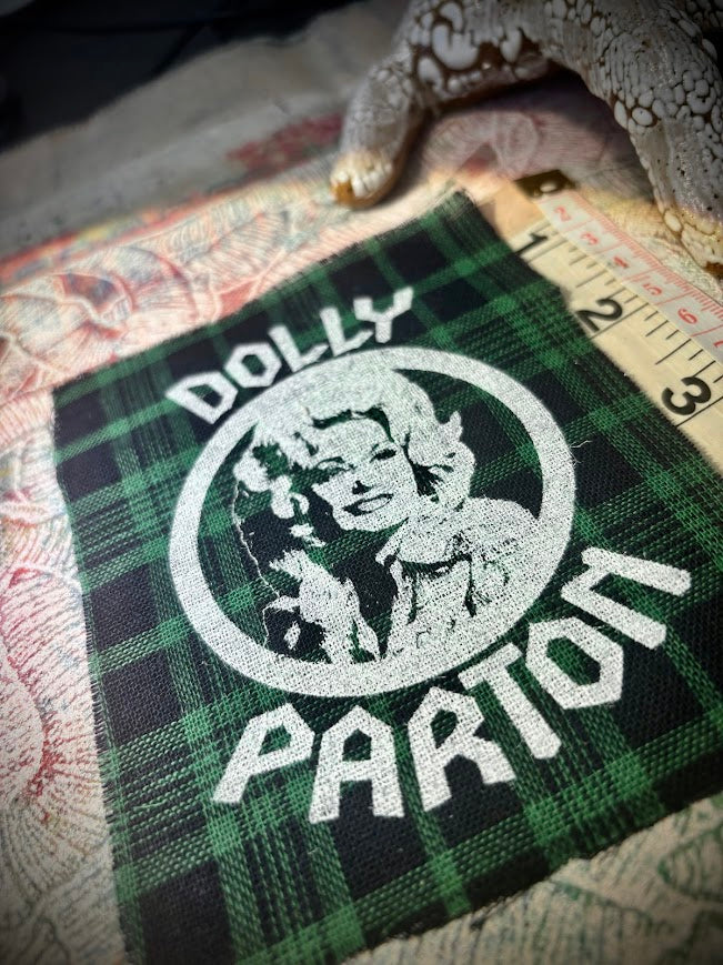 Dolly Parton heavy metal patch