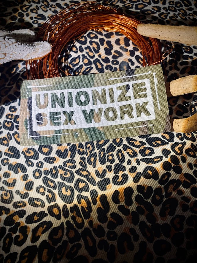 Unionize sex work sew on patch