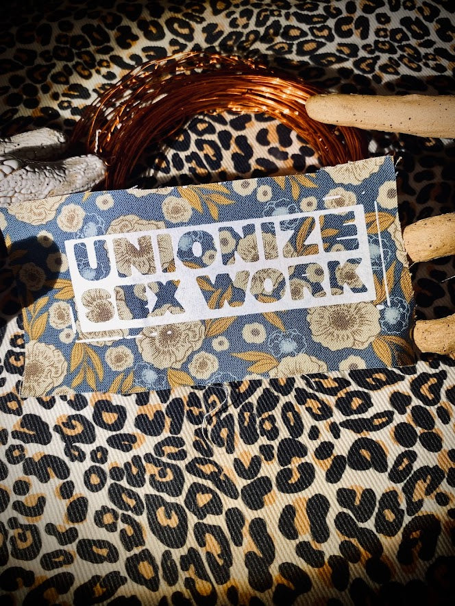 Unionize sex work sew on patch