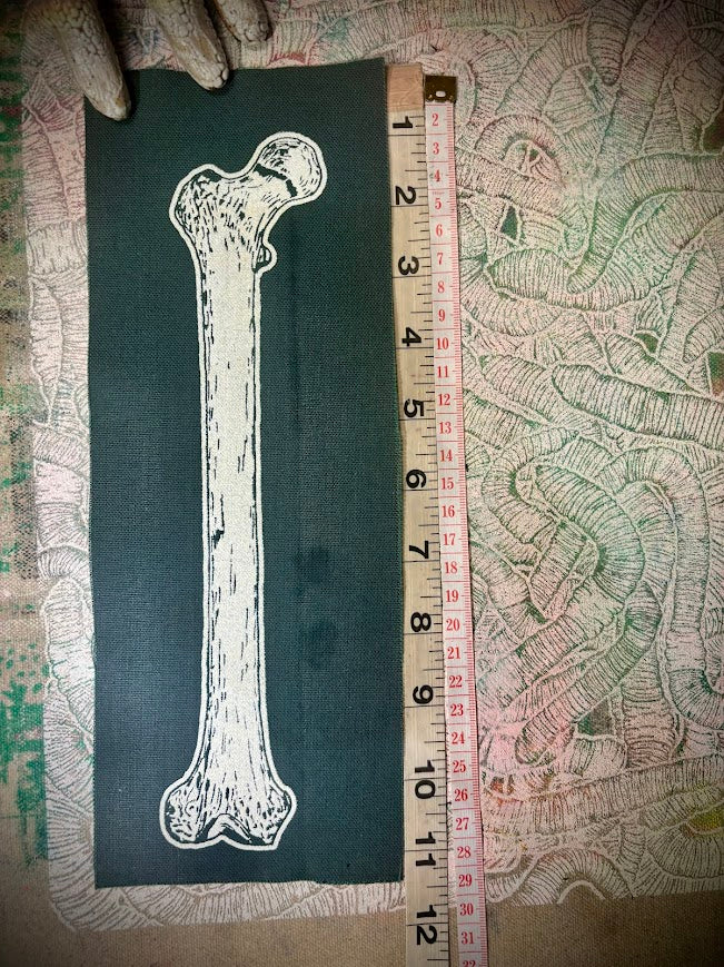 Large human femur bone sew on patch