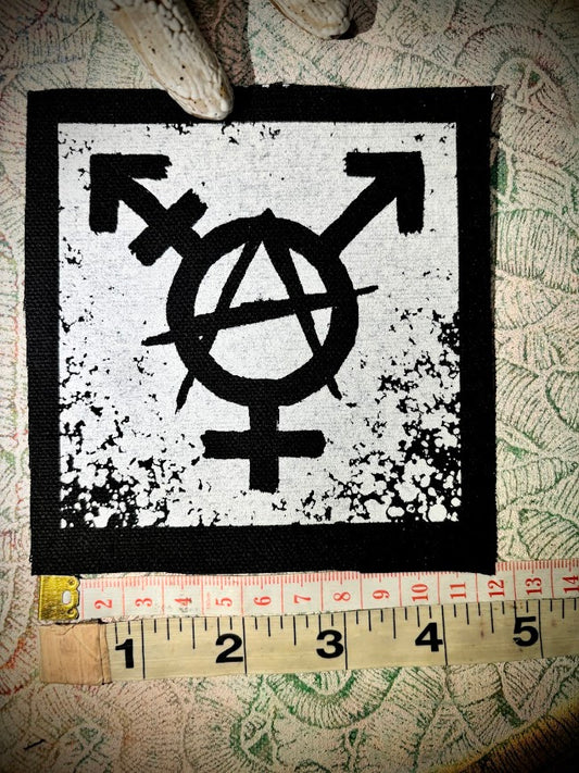 Trans-anarchy sew on patch