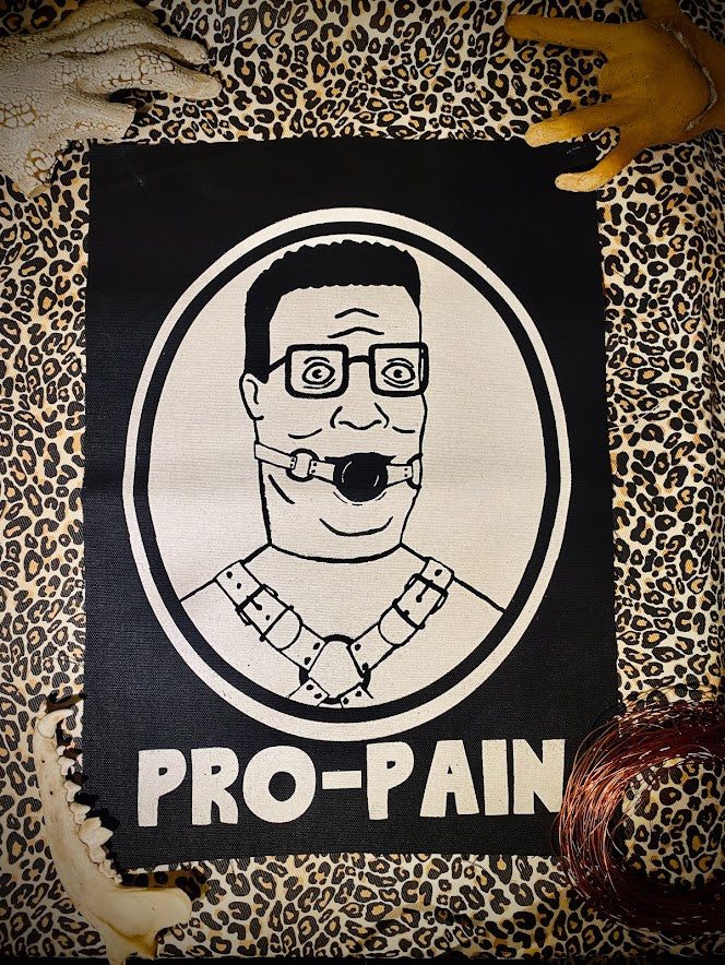 Hank Hill, Pro pain backpatch