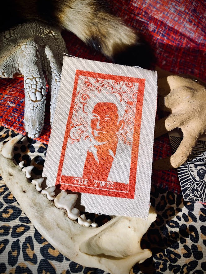 Elon Musk, The Twit tarot card sew on patch