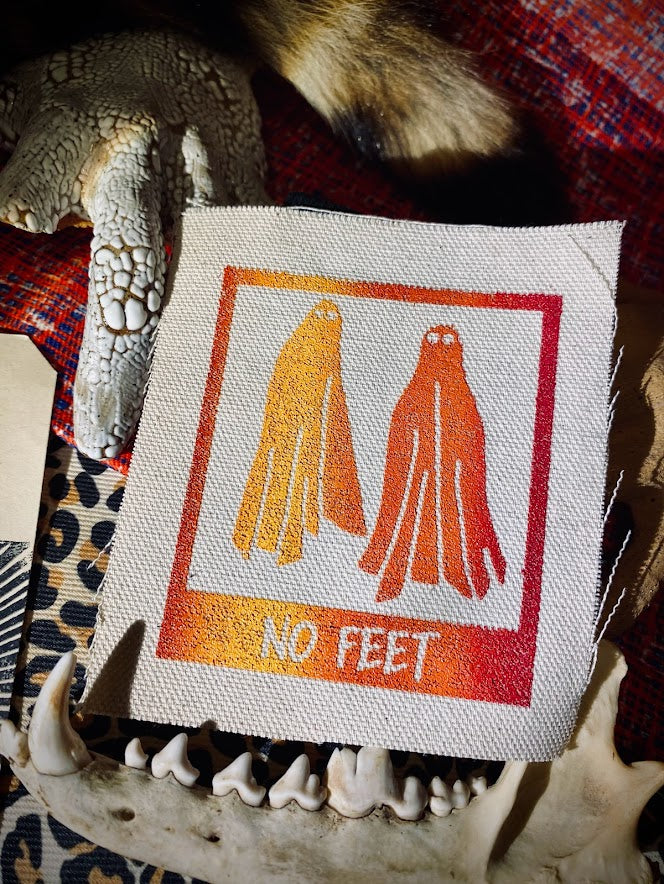 No Feet, sew on patch, from Beetlejuice