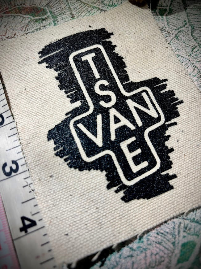 Inverted East Van Cross patch.