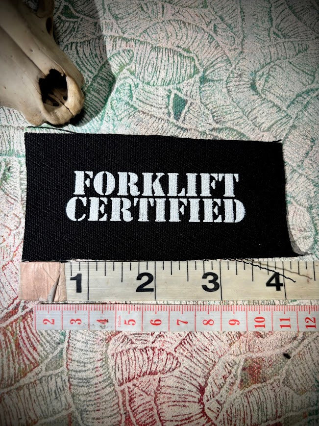 Forklift Certified mini patch