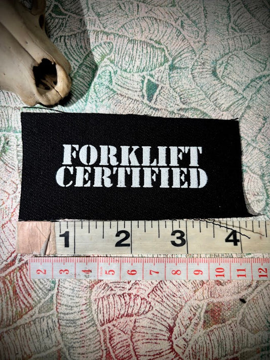 Forklift Certified mini patch