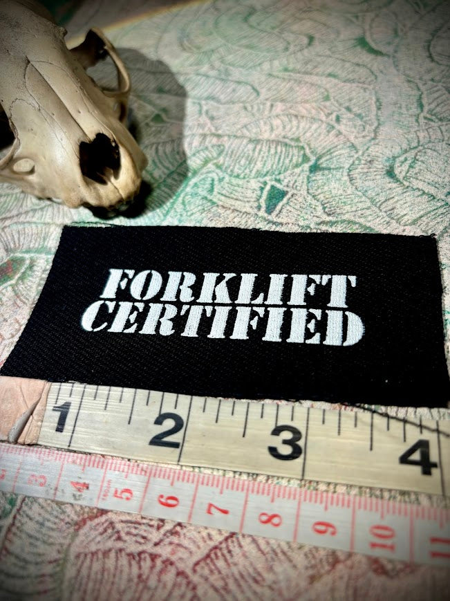 Forklift Certified mini patch