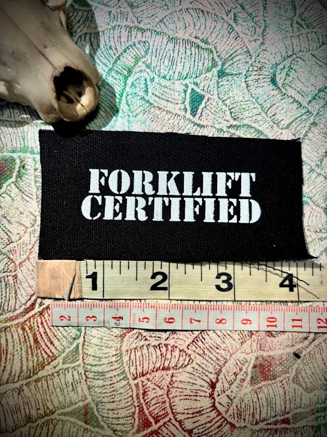 Forklift Certified mini patch