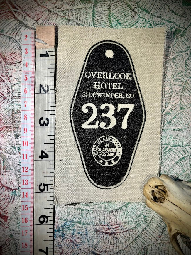 Room 237, overlook Hotel sew, The Shining, sew on patch
