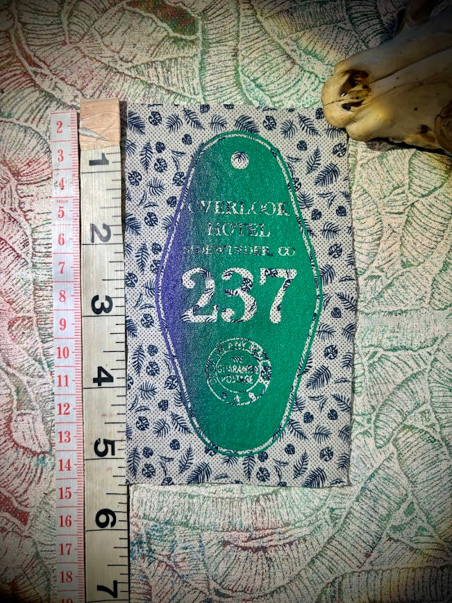 Room 237, overlook Hotel sew, The Shining, sew on patch