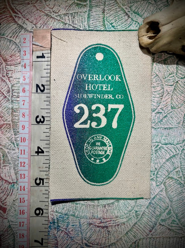 Room 237, overlook Hotel sew, The Shining, sew on patch