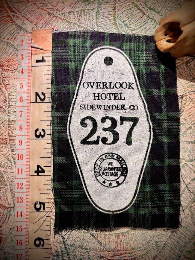 Room 237, overlook Hotel sew, The Shining, sew on patch