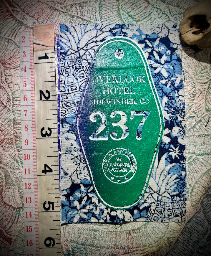 Room 237, overlook Hotel sew, The Shining, sew on patch