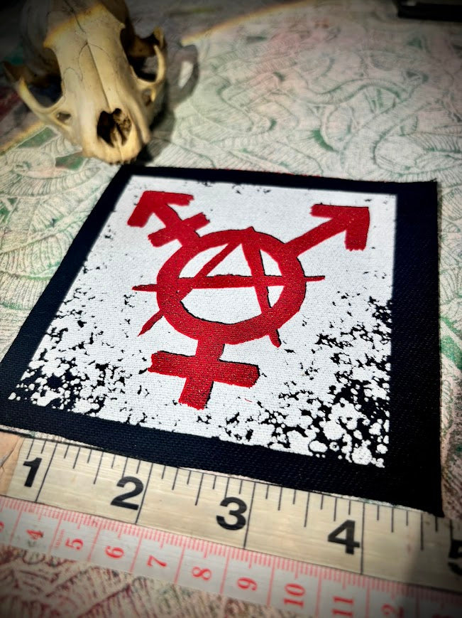 Trans-anarchy, gender anarchy sew on patch