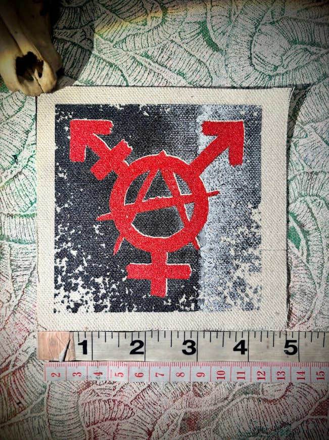 Trans-anarchy, gender anarchy sew on patch