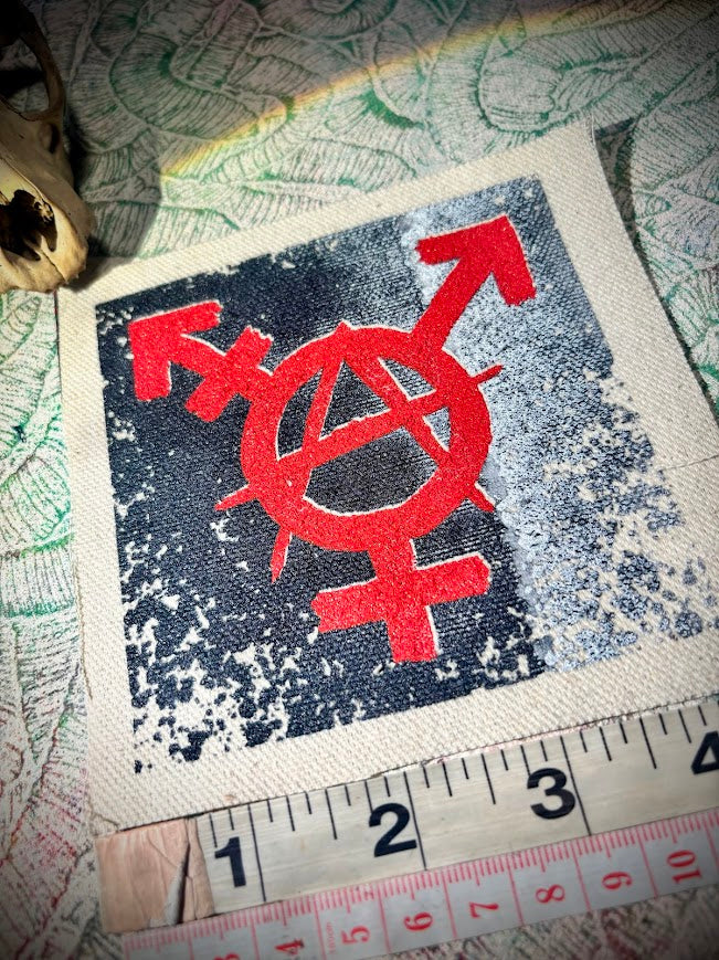Trans-anarchy, gender anarchy sew on patch