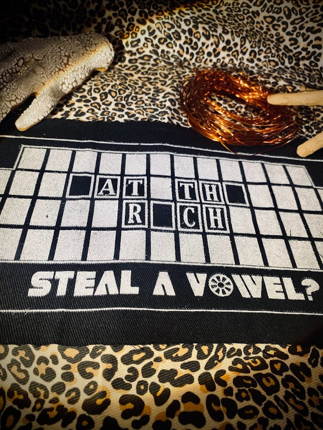 Steal A vowel? Eat the rich wheel of fortune back patch