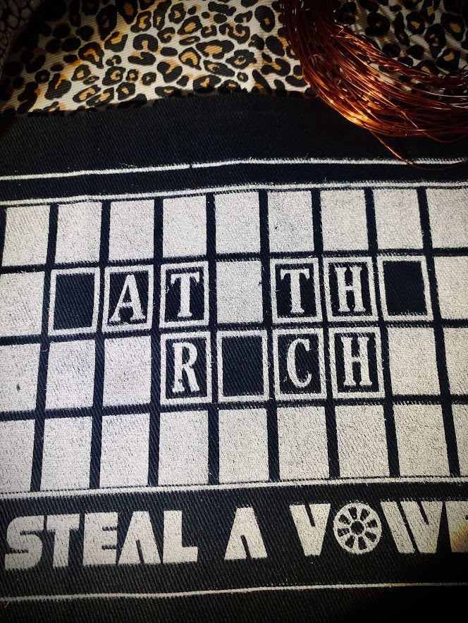 Steal A vowel? Eat the rich wheel of fortune back patch