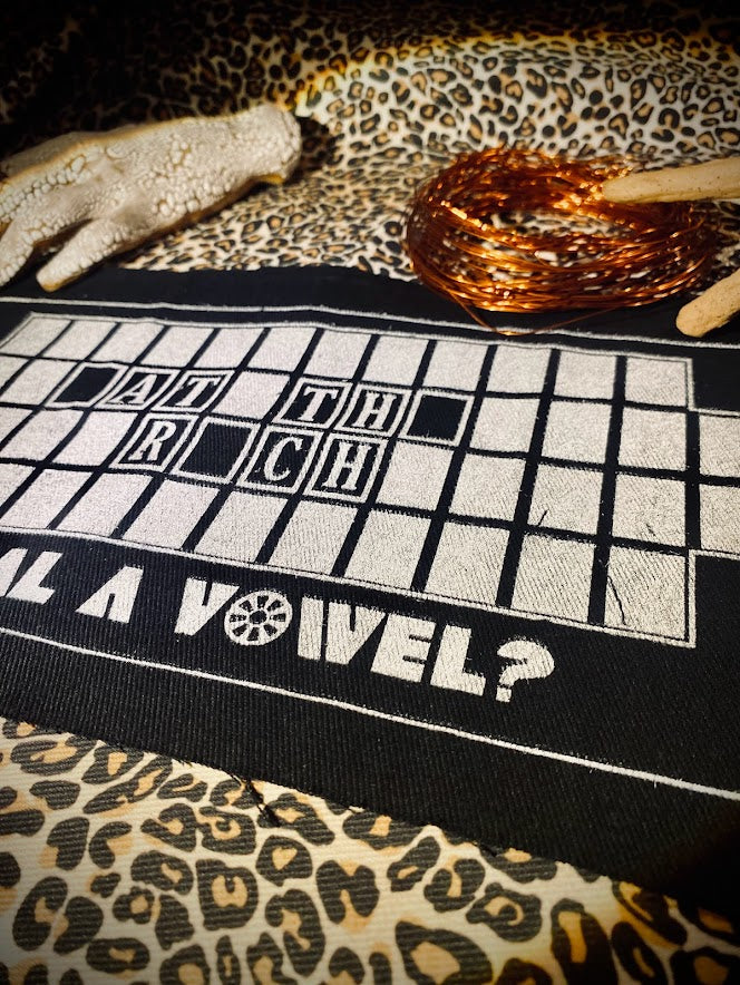 Steal A vowel? Eat the rich wheel of fortune back patch