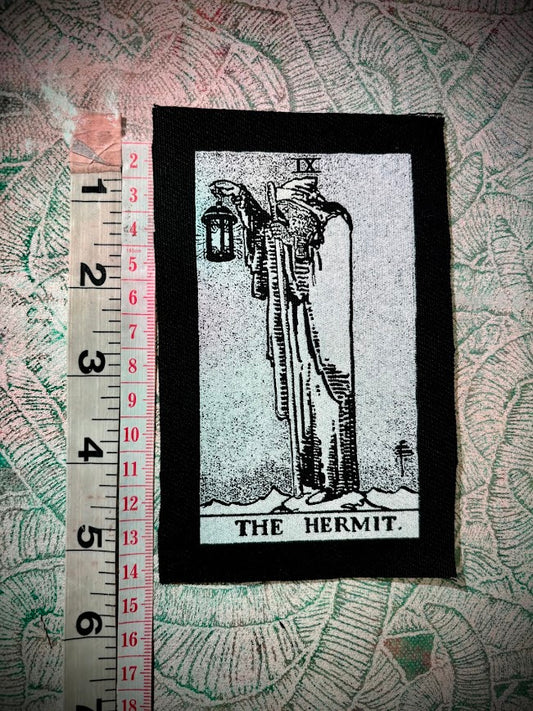 The Hermit tarot card sew on patch
