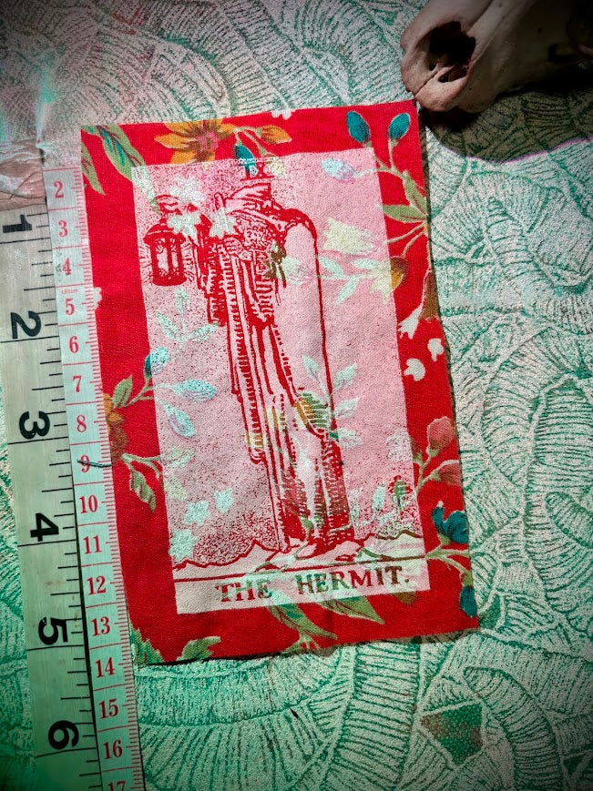 The Hermit tarot card sew on patch