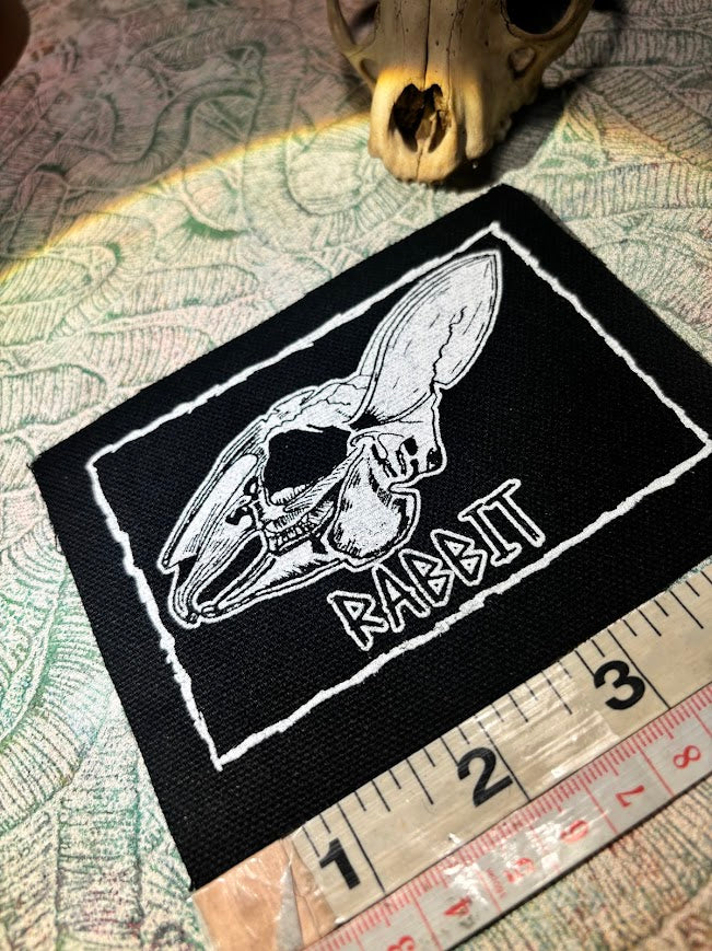 Rabbit skull patch.