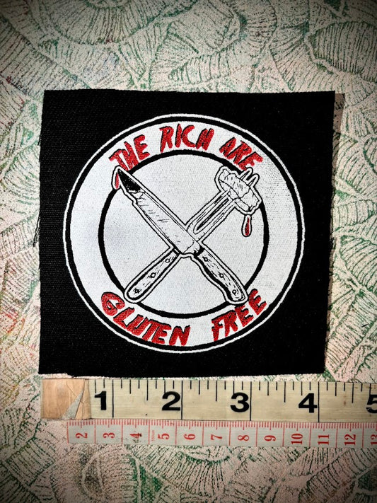 The Rich are Gluten Free patch.