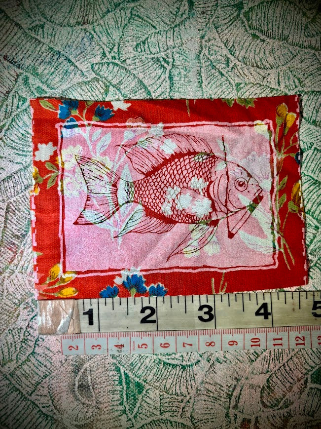 Fish smoking a cigarette patch