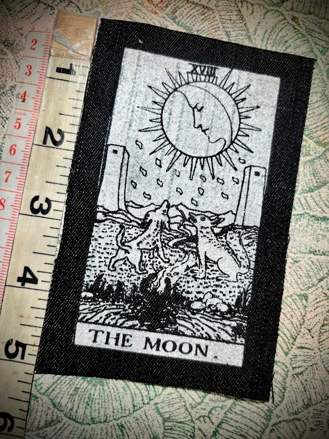 The Moon Tarot card patch.