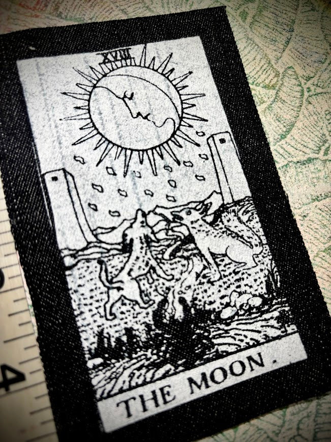 The Moon Tarot card patch.