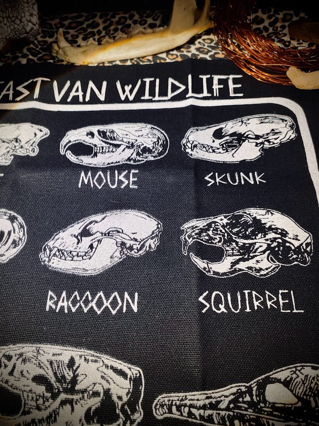 East Van wildlife back patch, sew on patch