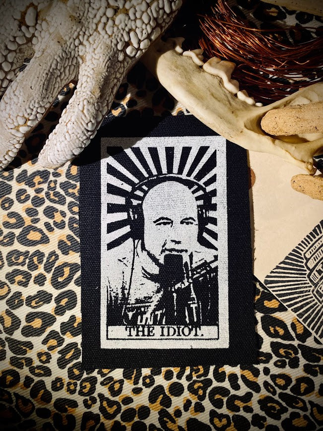 The Idiot tarot card featuring Joe Rogan. sew on patch