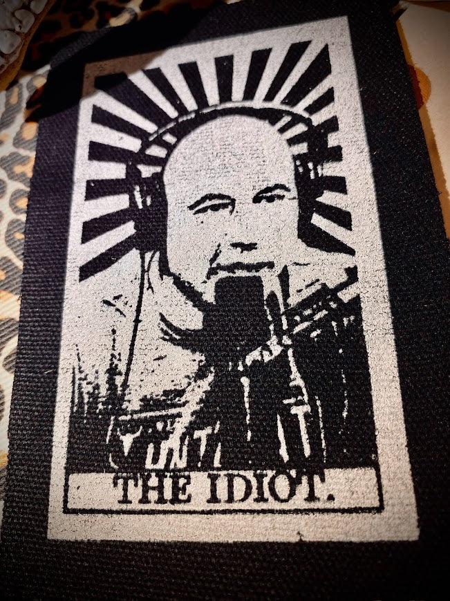 The Idiot tarot card featuring Joe Rogan. sew on patch