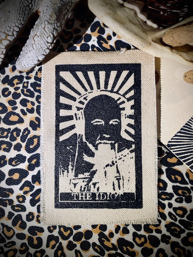 The Idiot tarot card featuring Joe Rogan. sew on patch