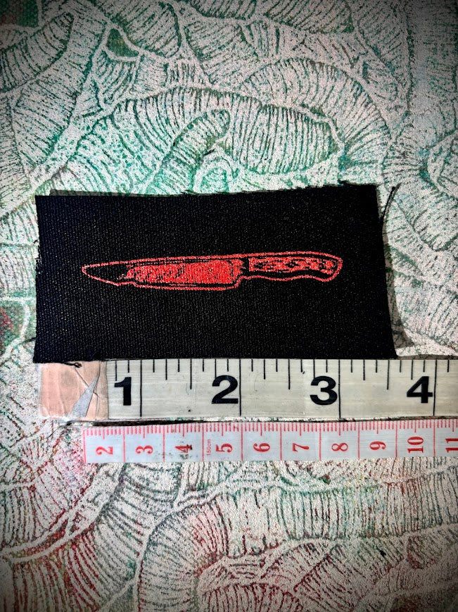 tiny knife sew on patch