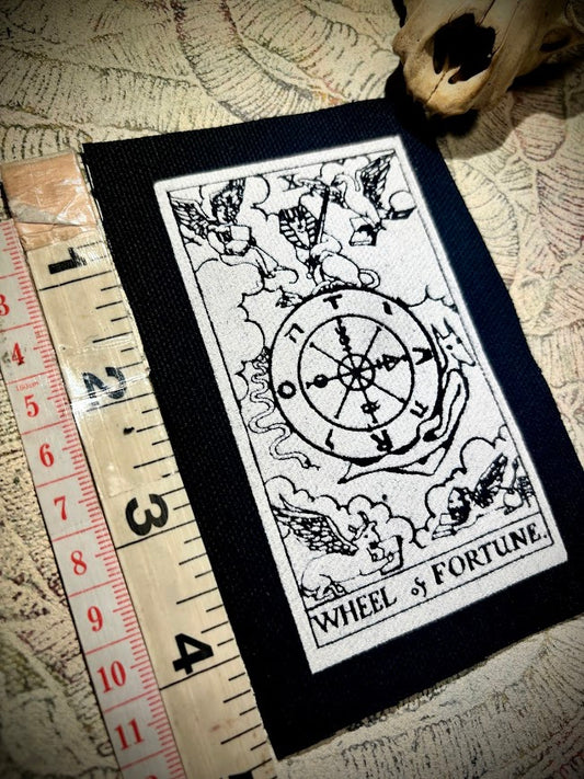 Wheel of Fortune tarot card sew on patch